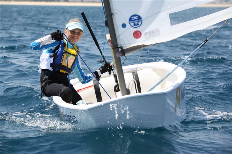 Optimist Europeans at Tavira, Portugal day 2 photo copyright Tavira Sailing taken at Clube Náutico de Tavira and featuring the Optimist class