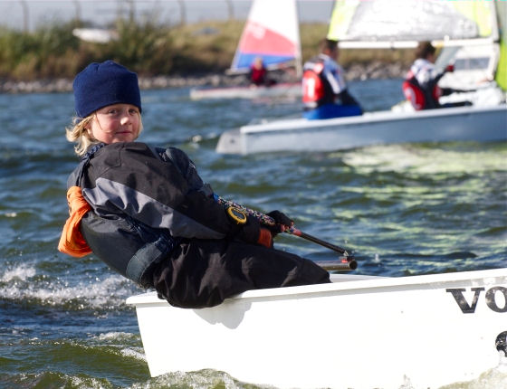 Alex Watson during the series finale of the North Wales Club Youth Racing Circuit photo copyright Hamish Stuart taken at  and featuring the Optimist class