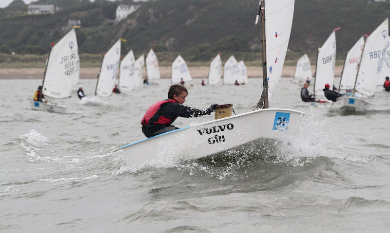 Volvo Gill Optimist British Nationals Regatta Fleet winner Haydn Sewell photo copyright Andy Green taken at Pwllheli Sailing Club and featuring the Optimist class