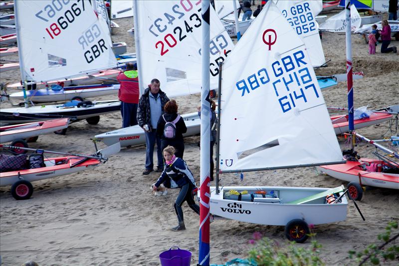 North Wales sailor Hatty Morsley at the Volvo Welsh Zone Championships held in New Quay photo copyright Hamish Stuart taken at New Quay Yacht Club and featuring the Optimist class