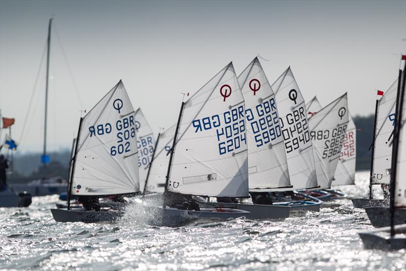 Racing at the 2013 RYA Zone and Home Country Championships photo copyright Paul Wyeth / RYA taken at Queen Mary Sailing Club and featuring the Optimist class