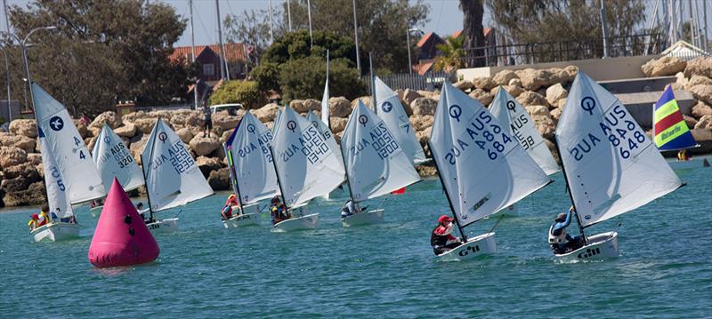 Dinghy Racing - Hillarys Yacht Club Sail Easter Regatta photo copyright Hillarys Yacht Club taken at Hillarys Yacht Club and featuring the Optimist class