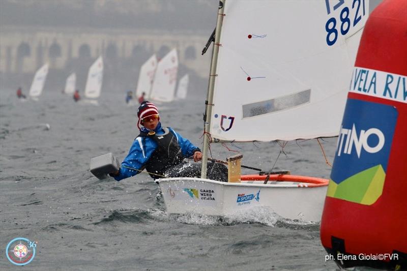 Lake Garda Optimist Meeting - Day 1 photo copyright Elena Giolai / Fraglia Vela Riva taken at Fraglia Vela Riva and featuring the Optimist class