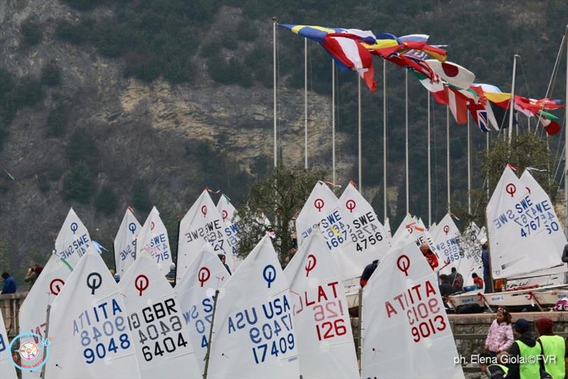 Lake Garda Optimist Meeting - Day 1 photo copyright Elena Giolai / Fraglia Vela Riva taken at Fraglia Vela Riva and featuring the Optimist class