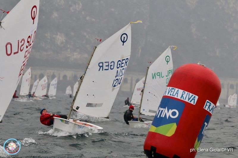 Lake Garda Optimist Meeting - Day 1 photo copyright Elena Giolai / Fraglia Vela Riva taken at Fraglia Vela Riva and featuring the Optimist class