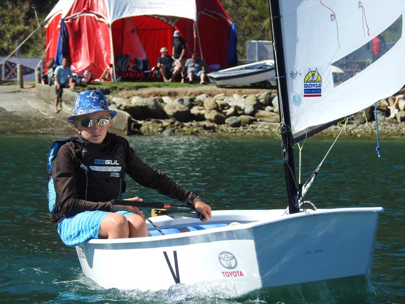 2018 Toyota Optimist NZ Nationals, QCYC, March 30,2018 photo copyright Christel Hopkins taken at Queen Charlotte Yacht Club and featuring the Optimist class