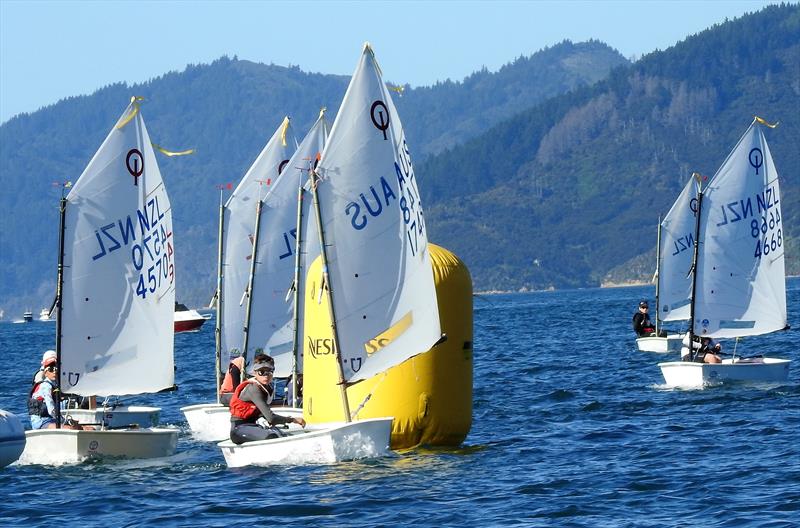 Day 2- 2018 Toyota NZ Optimist National Chmapionships - Queen Charlotte Yacht Club photo copyright Christel Hopkins taken at Queen Charlotte Yacht Club and featuring the Optimist class