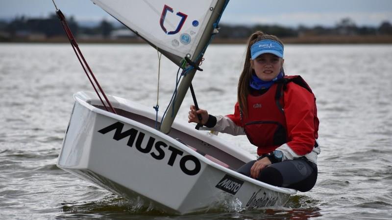 Zoe Robinson lines up for the next race photo copyright Jet Mallinson taken at  and featuring the Optimist class