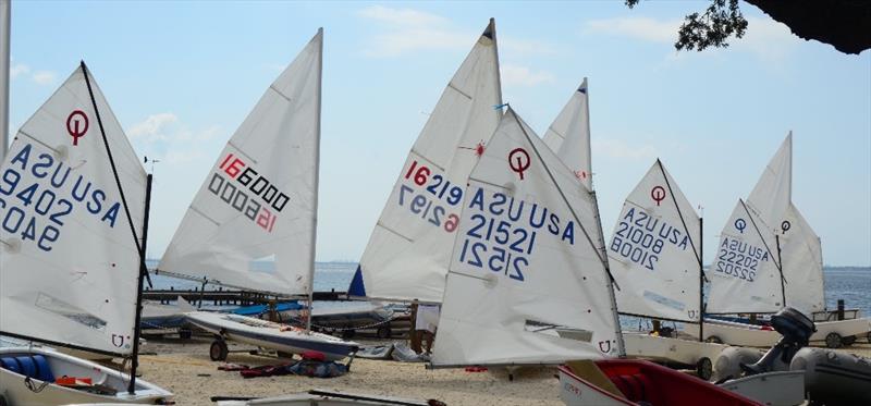 Racing got off to a great start at the USA Junior Olympic Sailing Festival-Gulf Coast- at Pensacola Yacht Club today with racing in Laser classes, Club 420's and International Optimist Dinghies. - photo © Talbot Wilson