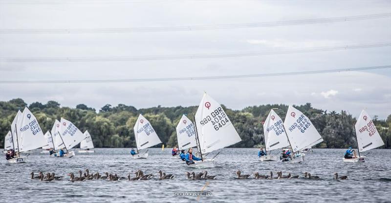 Burghfield Optimist Summer Open photo copyright Alex Irwin / www.sportography.tv taken at Burghfield Sailing Club and featuring the Optimist class