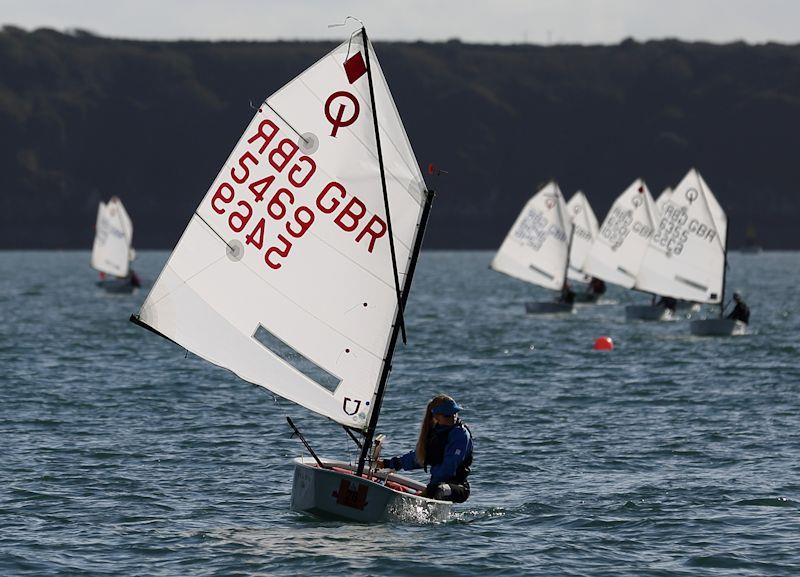 Tasmyn Green wins the Optimist title at the BYS Welsh Regional Championships at Pembrokeshire YC photo copyright Alex Brown taken at Pembrokeshire Yacht Club and featuring the Optimist class