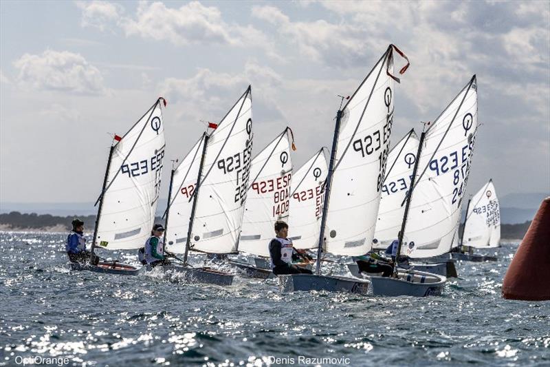 2018 OptiOrange Valencia Regatta photo copyright Denis Razumovich taken at Real Club Nautico Valencia and featuring the Optimist class