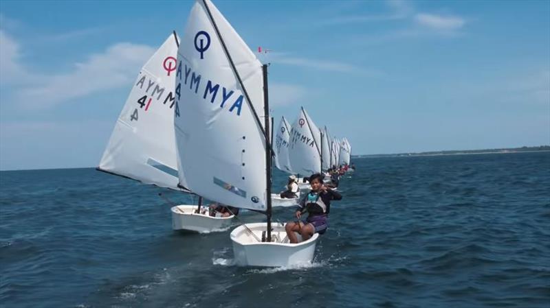 The Optimists Final 2019 photo copyright Myanmar Yachting Federation taken at  and featuring the Optimist class