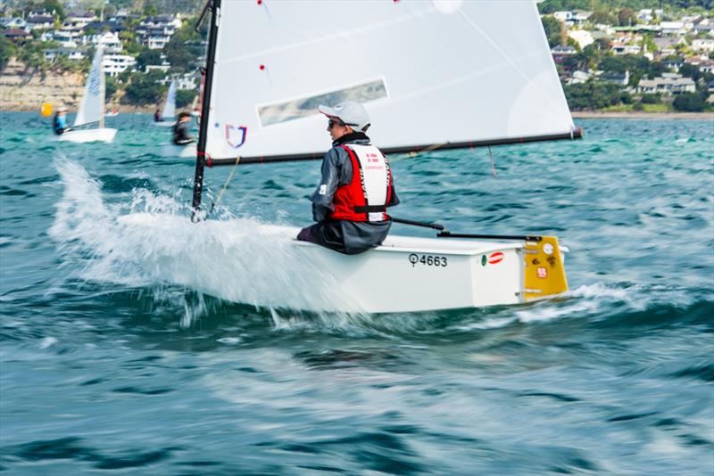 Toyota Optimist Nationals day 2, Sunday 21st April. Image (c) Rachel von Zalinski- Live Sail Die photo copyright Rachel von Zalinski - LSD taken at Murrays Bay Sailing Club and featuring the Optimist class