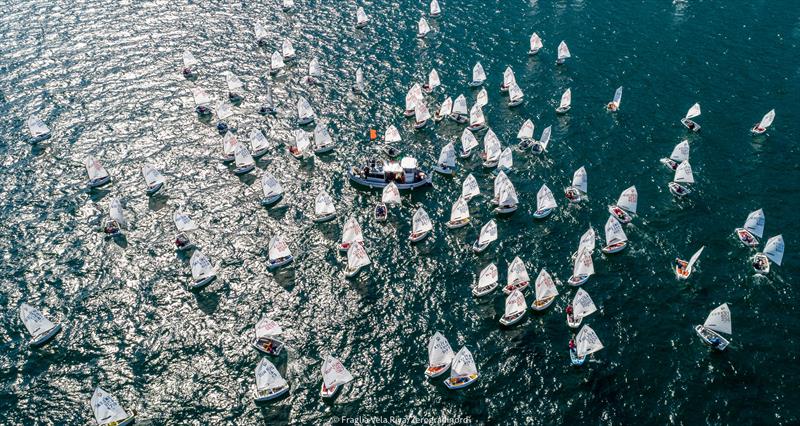 37th Lake Garda Optimist Meeting day 2 photo copyright Matias Capizzano / www.capizzano.com taken at Fraglia Vela Riva and featuring the Optimist class