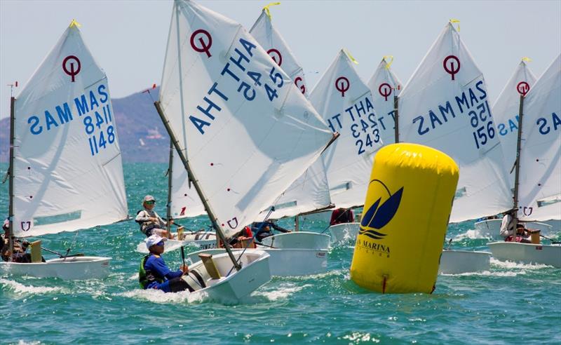 A busy day of racing on the Optimist course today, Day 3, Top of the Gulf Regatta photo copyright Guy Nowell / Top of the Gulf Regatta taken at Ocean Marina Yacht Club and featuring the Optimist class