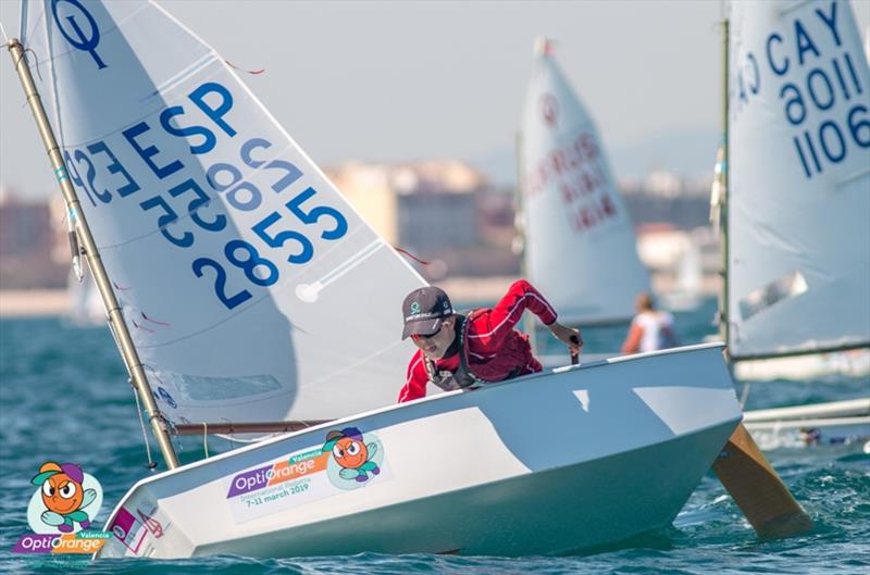 2019 OptiOrange Valencia photo copyright Denis Razumovich taken at  and featuring the Optimist class