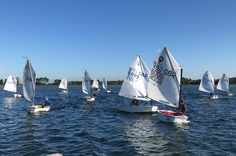 Optimist Midland Area Championship at South Staffordshire photo copyright Andy Hateley taken at South Staffordshire Sailing Club and featuring the Optimist class