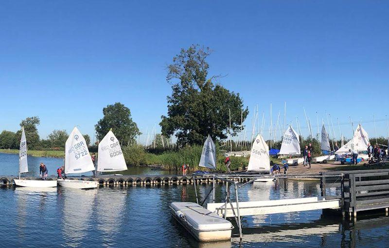 Optimist Midland Area Championship at South Staffordshire photo copyright Andy Hateley taken at South Staffordshire Sailing Club and featuring the Optimist class