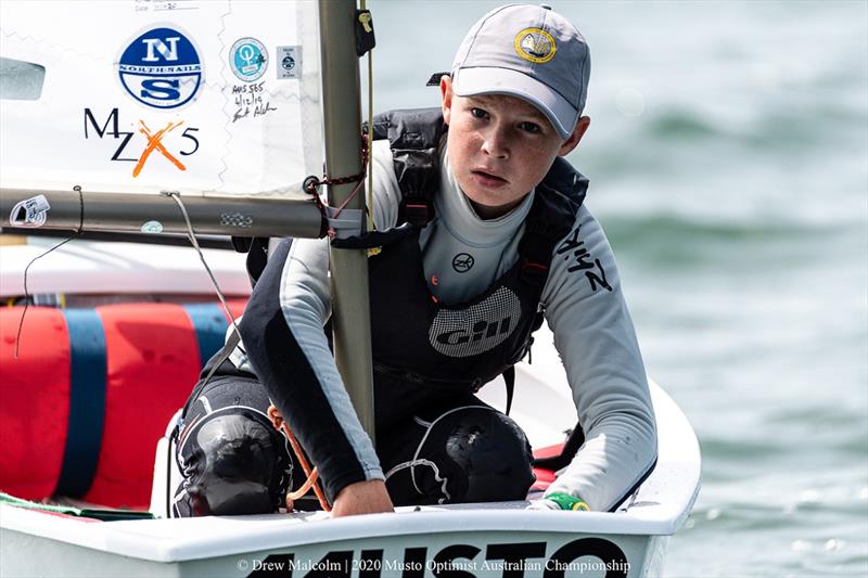 Plenty of focus from sailors during today's racing - 2020 Musto Optimist Australian and Open Championship photo copyright Drew Malcolm taken at Royal Yacht Club of Victoria and featuring the Optimist class