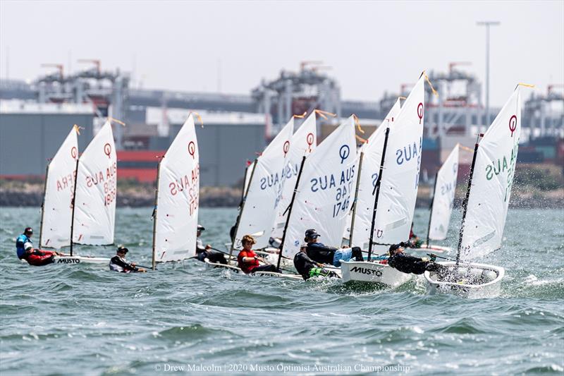 The racing has been incredibly close - 2020 Musto Optimist Australian and Open Championship photo copyright Drew Malcolm taken at Royal Yacht Club of Victoria and featuring the Optimist class