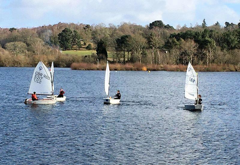 IOCA South Pre Zone Winter Training 4 at Spinnaker photo copyright Jane Saunders taken at Spinnaker Sailing Club and featuring the Optimist class