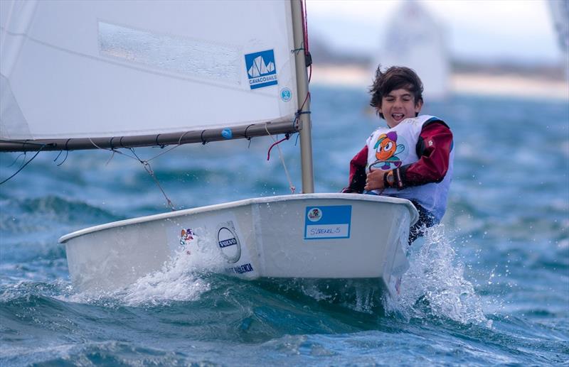 OptiOrange Valencia 2020 photo copyright Denis Razumovic taken at Real Club Nautico Valencia and featuring the Optimist class