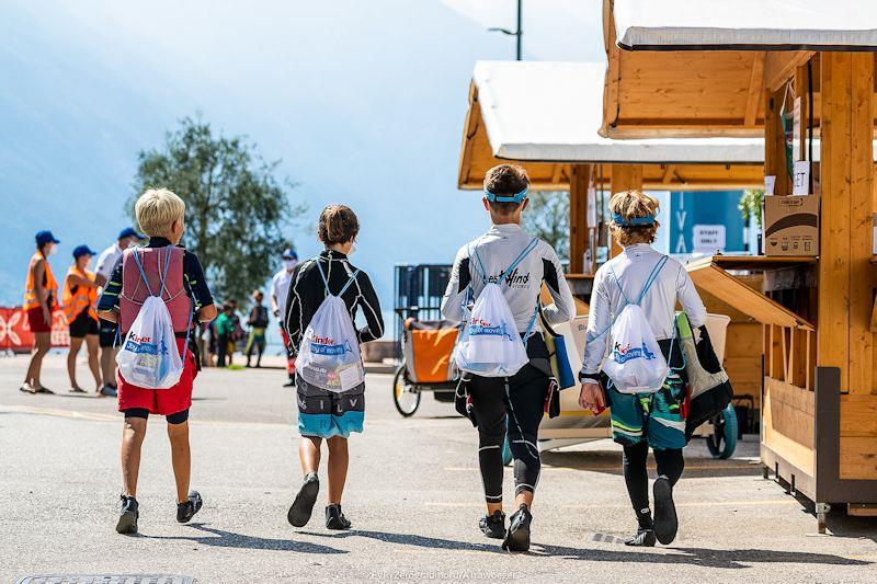 38th Lake Garda Optimist Meeting day 1 photo copyright Zerogradinord / A Trawoeger taken at Fraglia Vela Riva and featuring the Optimist class