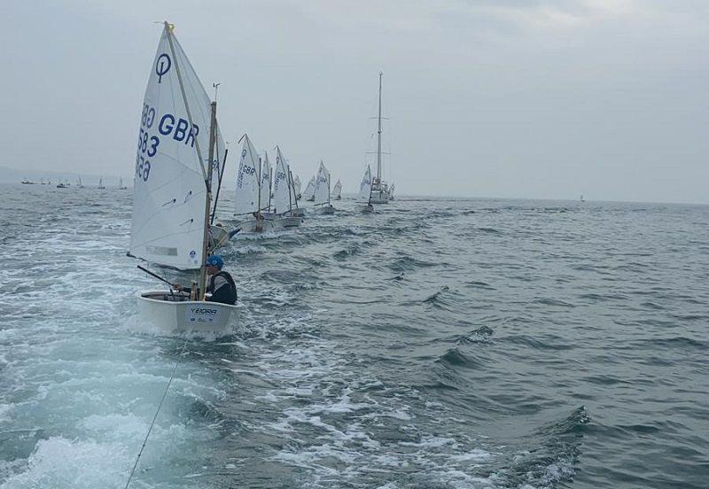 Team GBR at the 2020 Optimist European Championship - towing photo copyright Clare Sargent taken at  and featuring the Optimist class