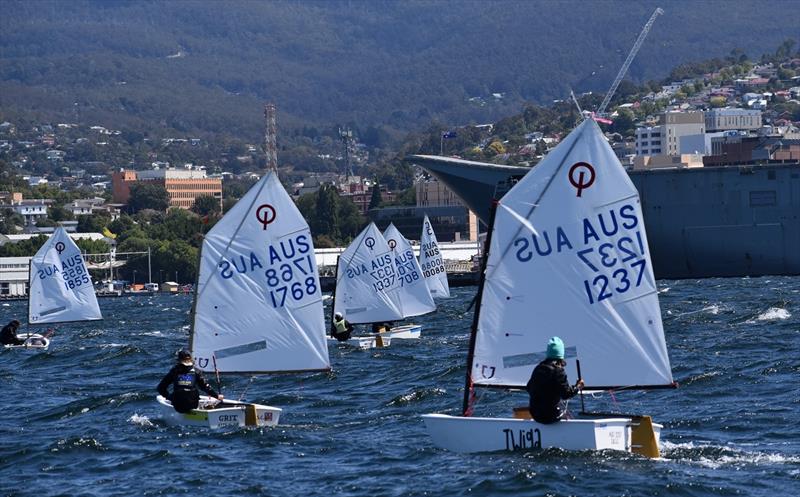 The Banjo's Shoreline Crown Series Bellerive Regatta offers a strong sailing program for the Off The Beach fleet photo copyright Jane Austin taken at Bellerive Yacht Club and featuring the Optimist class