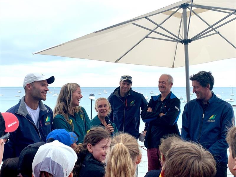 Opti sailors at Australia Day at Sorrento Sailing Couta Boat Club  photo copyright Australian Sailing Team taken at Sorrento Sailing Couta Boat Club and featuring the Optimist class