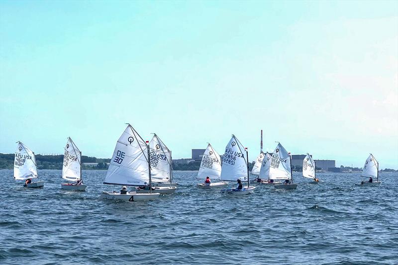 2021 Larry White Junior Olympic Regatta photo copyright Ken Shluger taken at Niantic Bay Yacht Club and featuring the Optimist class