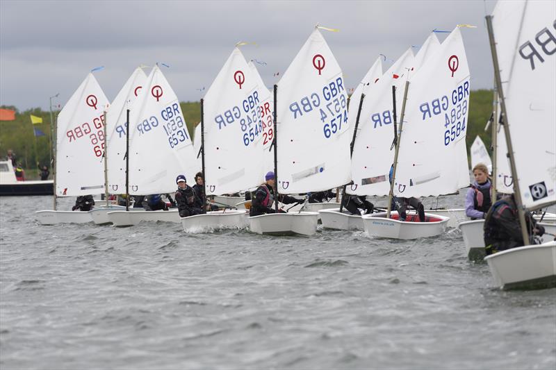 Grafham Water SC hosted the IOCA (UK) Optimist Early Summer Championships photo copyright Paul Sanwell / OPP taken at Grafham Water Sailing Club and featuring the Optimist class