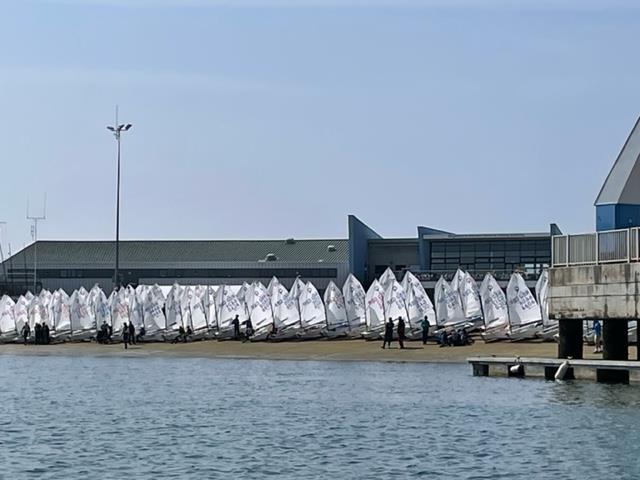 UK Optimist Selection Trials 2022 at the WPNSA photo copyright Richard Edwards & Jane Saunders taken at Weymouth & Portland Sailing Academy and featuring the Optimist class