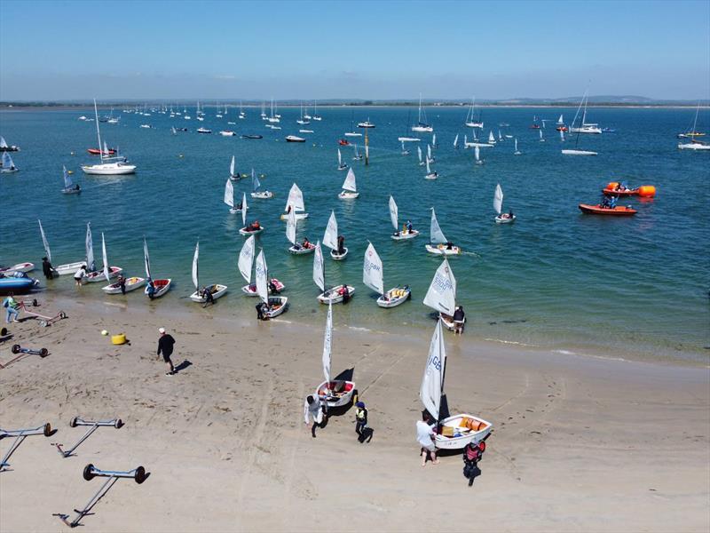 Optimist Early Summer Championships at Hayling Island photo copyright Chris Hemingway, Adam Gosling & Andy Ramus taken at Hayling Island Sailing Club and featuring the Optimist class