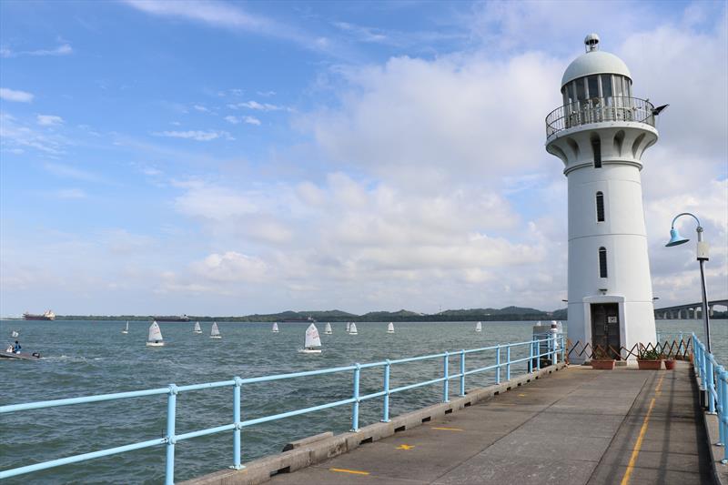 The view of the regatta from Raffles Marina’s lighthouse - Raffles Marina Optimist Regatta 2022 - photo © Raffles Marina