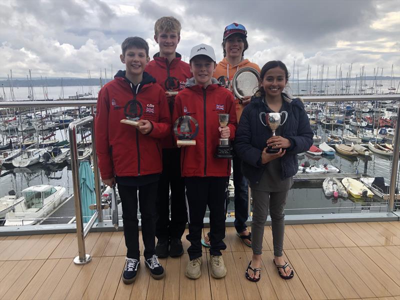 Main fleet winners in the Parkstone Optimist Open - photo © Elaine Hakes