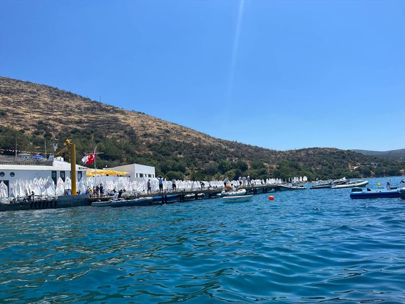 2022 Optimist Worlds, Bodrum, Turkey - July 2022 photo copyright Andrew Brown taken at Wakatere Boating Club and featuring the Optimist class