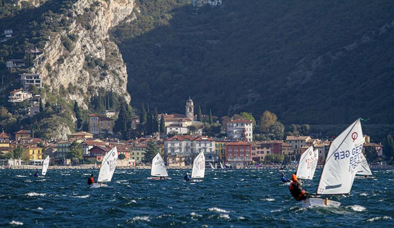 Halloween Cup Optimist - Day 2 photo copyright Elena Giolai taken at Circolo Vela Torbole and featuring the Optimist class