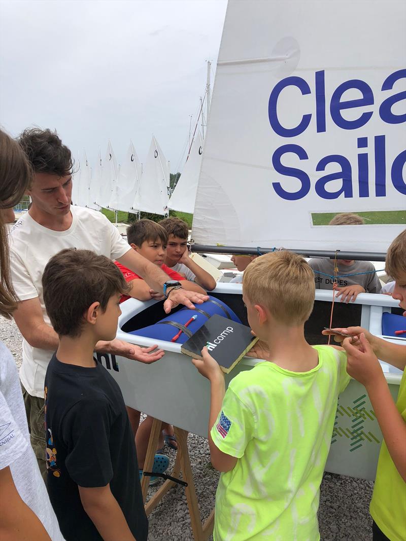 Future technology for future sailors photo copyright Clean Sailors taken at  and featuring the Optimist class