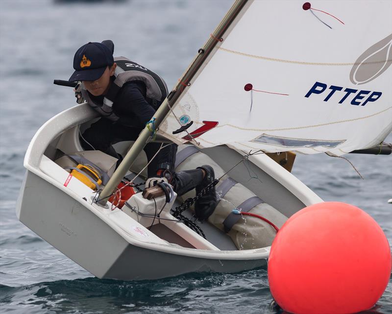 Phuket King's Cup 2022: tight cornering photo copyright Guy Nowell / Phuket King's Cup taken at Phuket Yacht Club and featuring the Optimist class