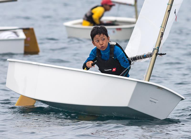 Phuket King's Cup 2022: who, me? photo copyright Guy Nowell / Phuket King's Cup taken at Phuket Yacht Club and featuring the Optimist class