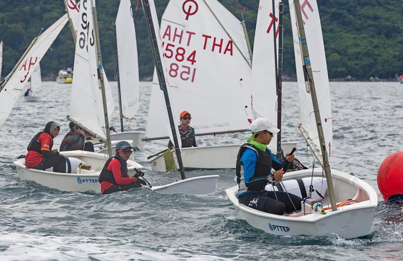 Phuket King's Cup 2022: Optimist traffic photo copyright Guy Nowell / Phuket King's Cup taken at Phuket Yacht Club and featuring the Optimist class