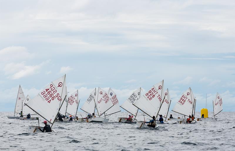 Phuket King's Cup 2022: Opti fleet (well, part of it!) photo copyright Guy Nowell / Phuket King's Cup taken at Phuket Yacht Club and featuring the Optimist class