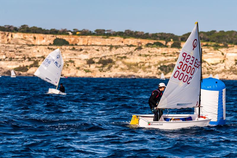 Mapfre International Euromed Championships photo copyright Alex Turnbull taken at Malta Young Sailors Club and featuring the Optimist class