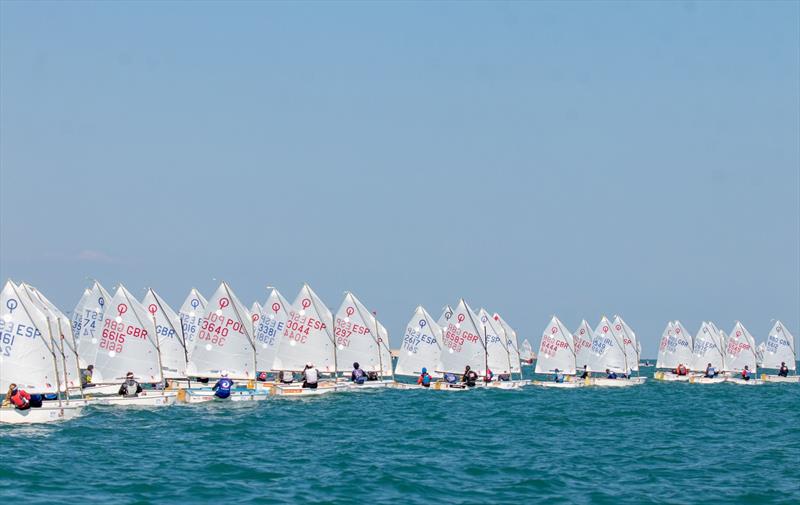 OptiOrange international Optimist class regatta, day 2 photo copyright Pep Portas / RCNV taken at Real Club Nautico Valencia and featuring the Optimist class