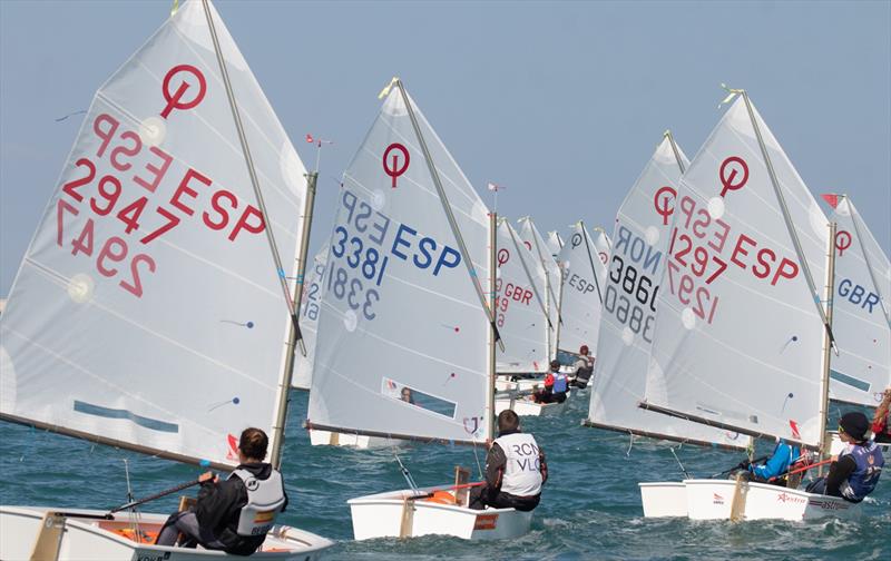 OptiOrange international Optimist class regatta, day 2 photo copyright Pep Portas / RCNV taken at Real Club Nautico Valencia and featuring the Optimist class