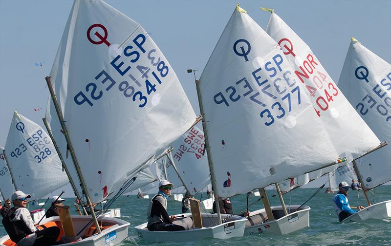 OptiOrange international Optimist class regatta, final day photo copyright Pep Portas / RCNV taken at Real Club Nautico Valencia and featuring the Optimist class