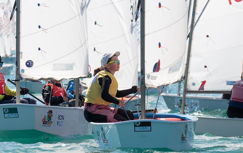 OptiOrange international Optimist class regatta, final day photo copyright Pep Portas / RCNV taken at Real Club Nautico Valencia and featuring the Optimist class