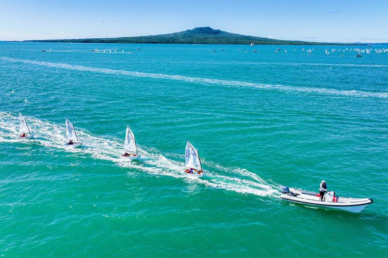 Day 2 - 2023 Toyota Optimist NZ Nationals - Wakatere BC  photo copyright Adam Mustill, Wakatere BC taken at Wakatere Boating Club and featuring the Optimist class